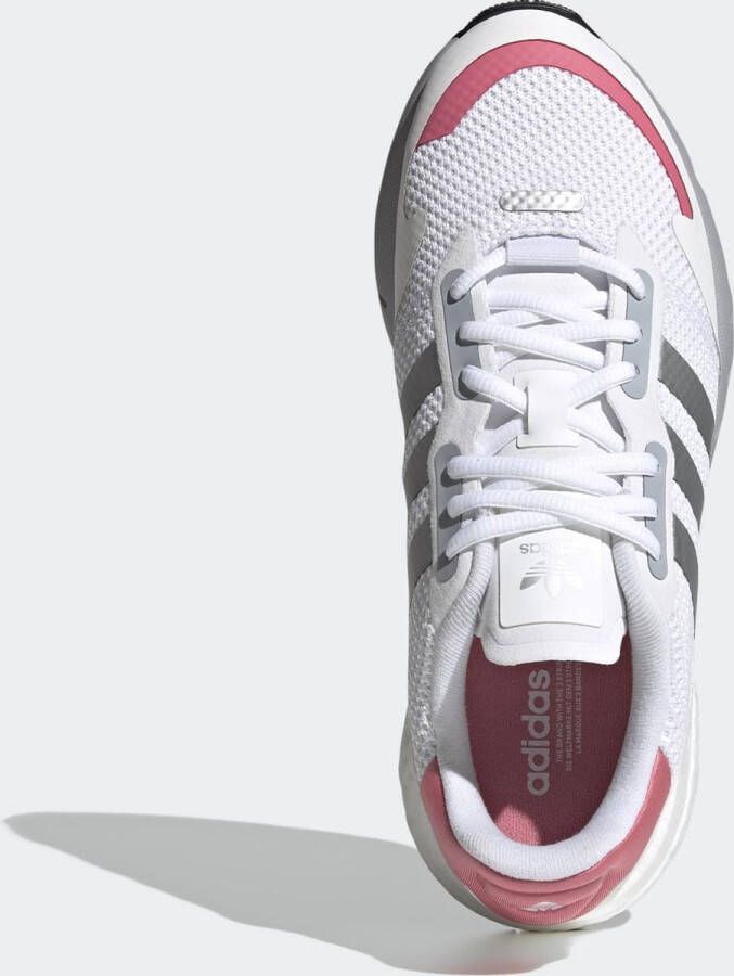 adidas ZX 1K Boost W Dames Sneakers Ftwr White Silver Met. Hazy Rose