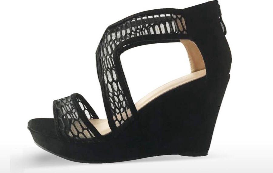 ADRIANA CARRILLO Sandalen op Sleehak Alegria Dames YD-HY-607 BLACK