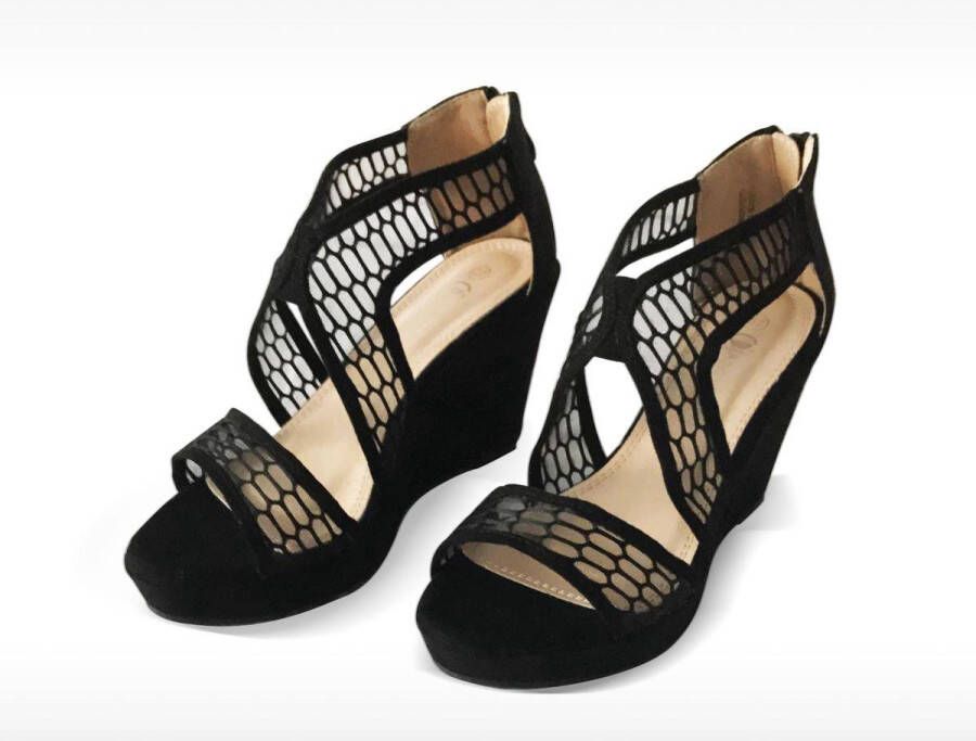 ADRIANA CARRILLO Sandalen op Sleehak Alegria Dames YD-HY-607 BLACK