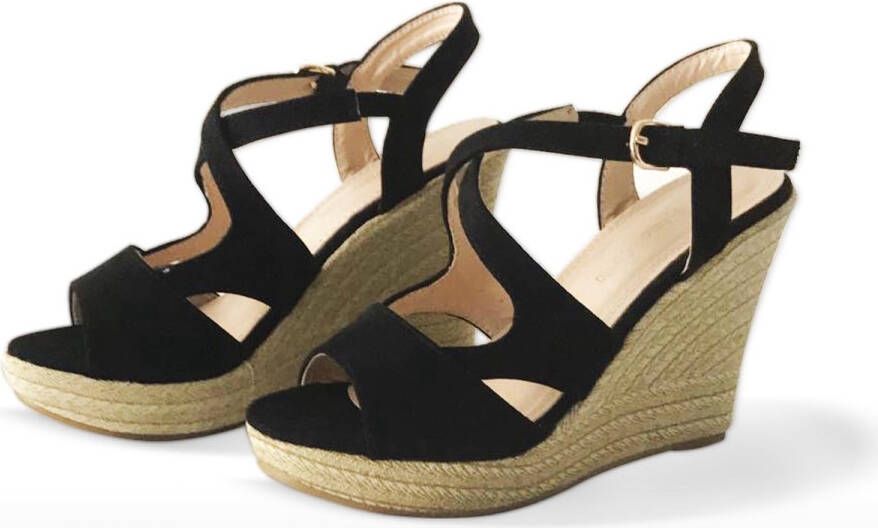 ADRIANA CARRILLO Sandalen op Sleehak Esperanza Dames YD-HY-607 BLACK - Foto 2