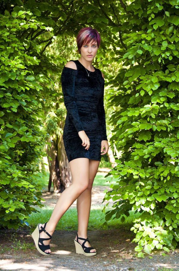 ADRIANA CARRILLO Sandalen op Sleehak Esperanza Dames YD-HY-607 BLACK - Foto 6