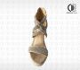 ADRIANA CARRILLO Sandalen op Sleehak Sonrisa Dames YD-9988-9 BEIGE - Thumbnail 6