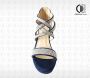 ADRIANA CARRILLO Sandalen op Sleehak Sonrisa Dames YD-9988-9 DARK BLUE - Thumbnail 5
