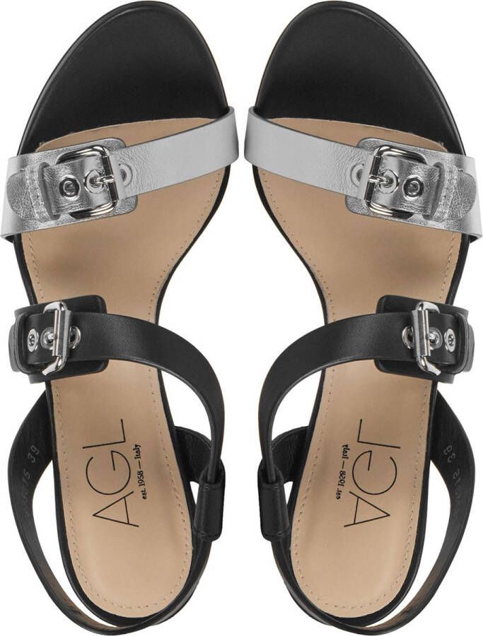 AGL Sandalen Vrouwen D675015 Zwart combi
