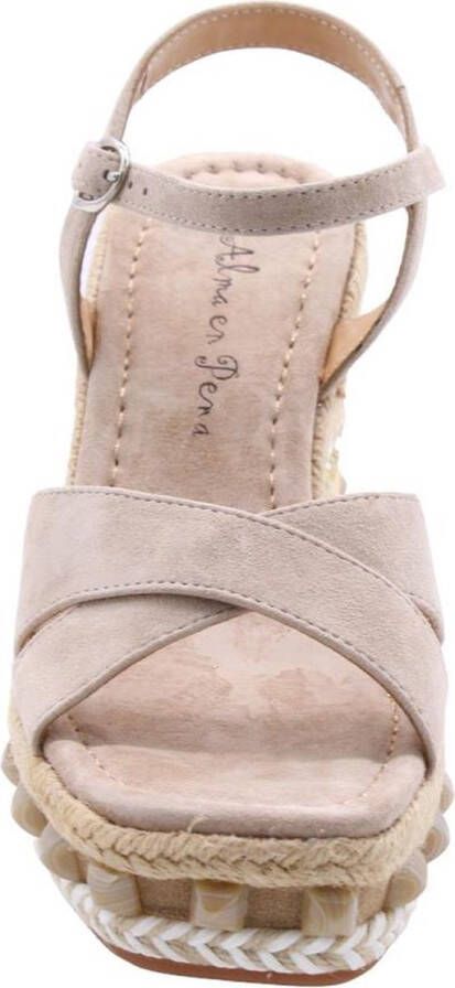 Alma en Pena Glinsterende platte damessandaal Beige Dames - Foto 13
