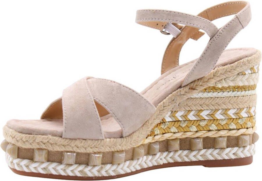 Alma en Pena Glinsterende platte damessandaal Beige Dames - Foto 14