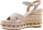 Alma en Pena Glinsterende platte damessandaal Beige Dames - Thumbnail 14