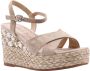 Alma en Pena Glinsterende platte damessandaal Beige Dames - Thumbnail 16