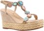 Alma en Pena Glinsterende platte damessandaal Beige Dames - Thumbnail 21