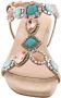 Alma en Pena Glinsterende platte damessandaal Beige Dames - Thumbnail 27