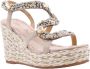 Alma en Pena Glinsterende platte damessandaal Beige Dames - Thumbnail 31