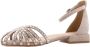 Alma en Pena Glinsterende platte damessandaal Beige Dames - Thumbnail 32