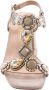 Alma en Pena Glinsterende platte damessandaal Beige Dames - Thumbnail 9