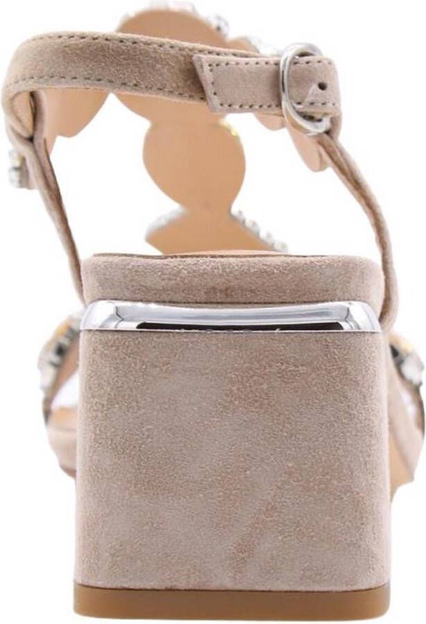 Alma en Pena Glinsterende platte damessandaal Beige Dames - Foto 10