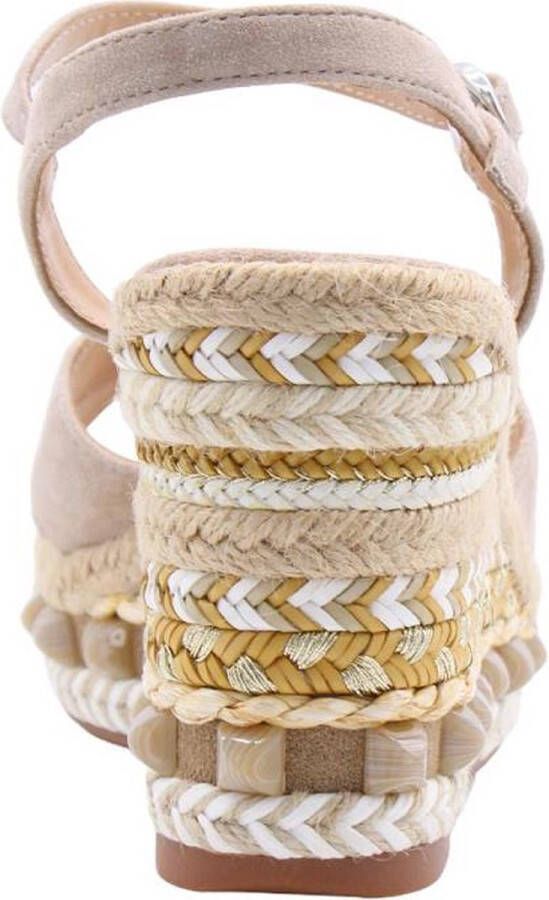 Alma en Pena Glinsterende platte damessandaal Beige Dames - Foto 11