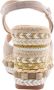 Alma en Pena Glinsterende platte damessandaal Beige Dames - Thumbnail 11