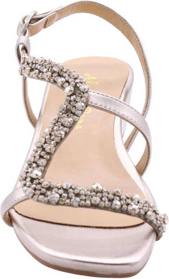 Alma en Pena Gouden Sandalen Elegant Comfortabel Voetbed Beige Dames - Foto 11