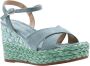Alma en Pena Stijlvolle Platte Sandalen voor Vrouwen Green Dames - Thumbnail 13