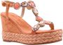 Alma en Pena Flat Sandals Oranje Dames - Thumbnail 13