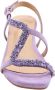Alma en Pena Vierkante teen juweel platte sandaal Purple Dames - Thumbnail 5