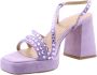 Alma en Pena Zomer Platte Sandalen Purple Dames - Thumbnail 13