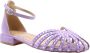 Alma en Pena Zomer Platte Sandalen Purple Dames - Thumbnail 14