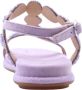 Alma en Pena Vierkante teen juweel platte sandaal Purple Dames - Thumbnail 11
