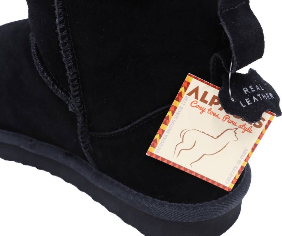 Alpacas Classic Gevoerde Dames Laarzen Zwart