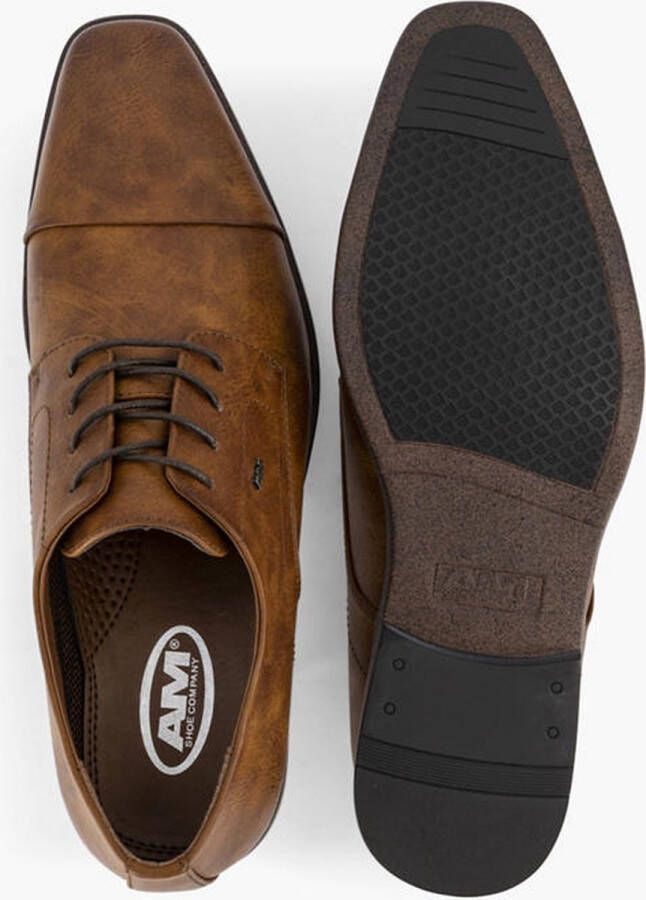 AM shoe Cognac veterschoen