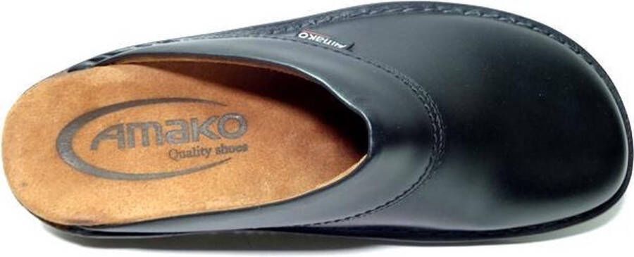 Amako 520 Muil Slippers Zwart