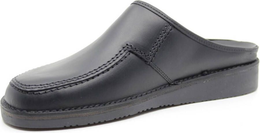 Amako 580 zwarte leren stevige slipper - Foto 3