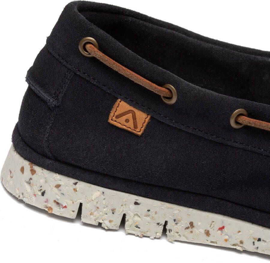 AMBITIOUS Amber Instappers blauw Suede