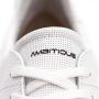 Ambitious Witte geperforeerde leren sneakers White Heren - Thumbnail 4