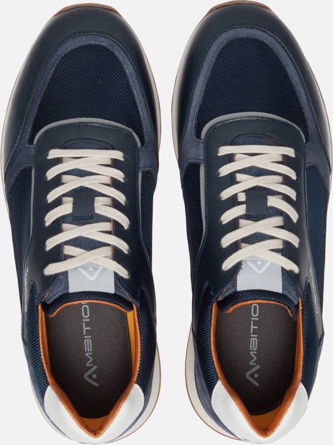 AMBITIOUS Grizz Sneakers blauw Leer