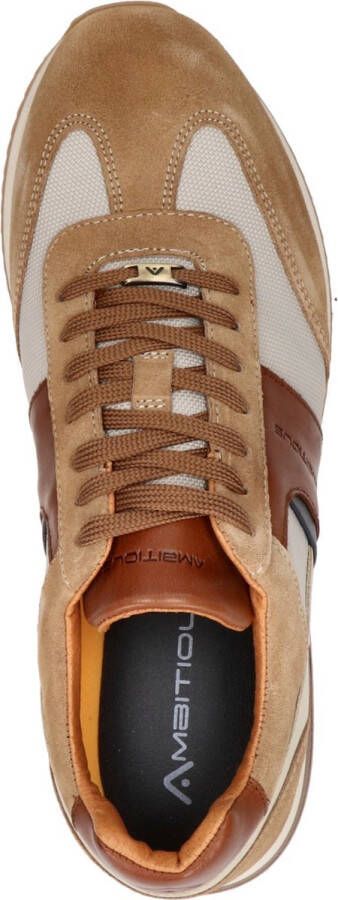 AMBITIOUS Heren Sneakers Ambitio Biege camel Sneaker Beige