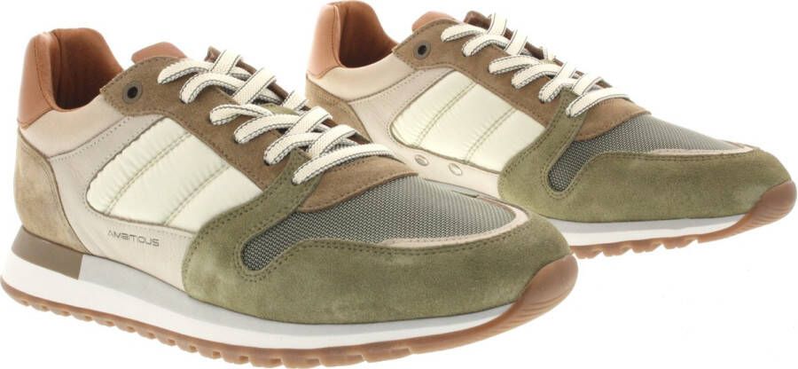 AMBITIOUS Heren Sneakers Ambitio kaki Beige Camel Khaki