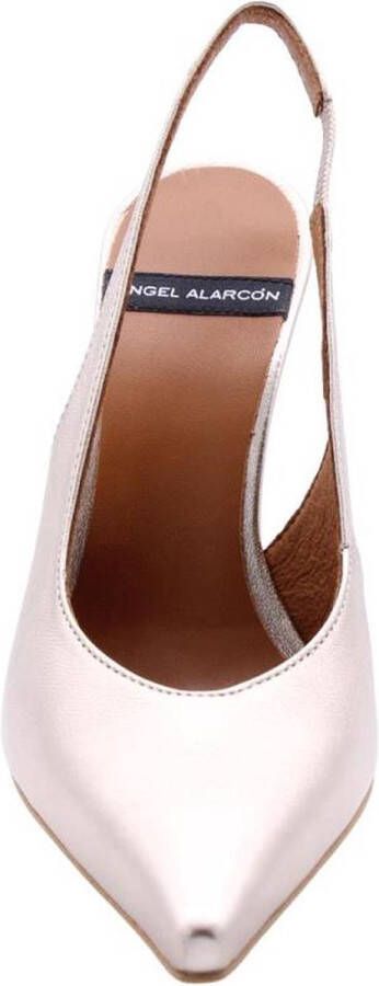 Angel Alarcon Peep Toe Peep Heel Gold