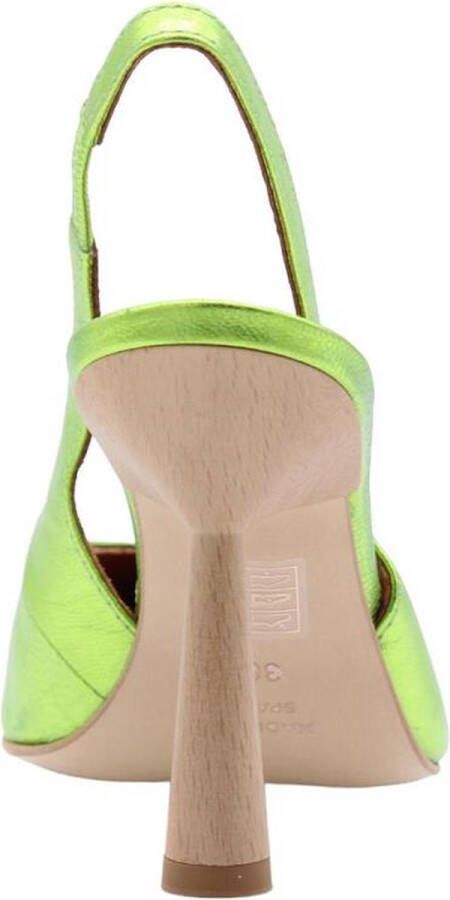 Angel Alarcon Peep Toe Peep Heel Green