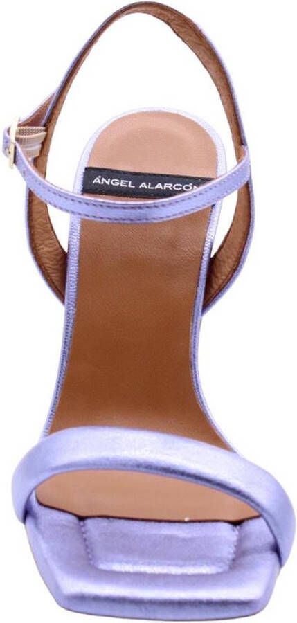 Angel Alarcon Elegant High Heel Sandals Purple Dames - Foto 4