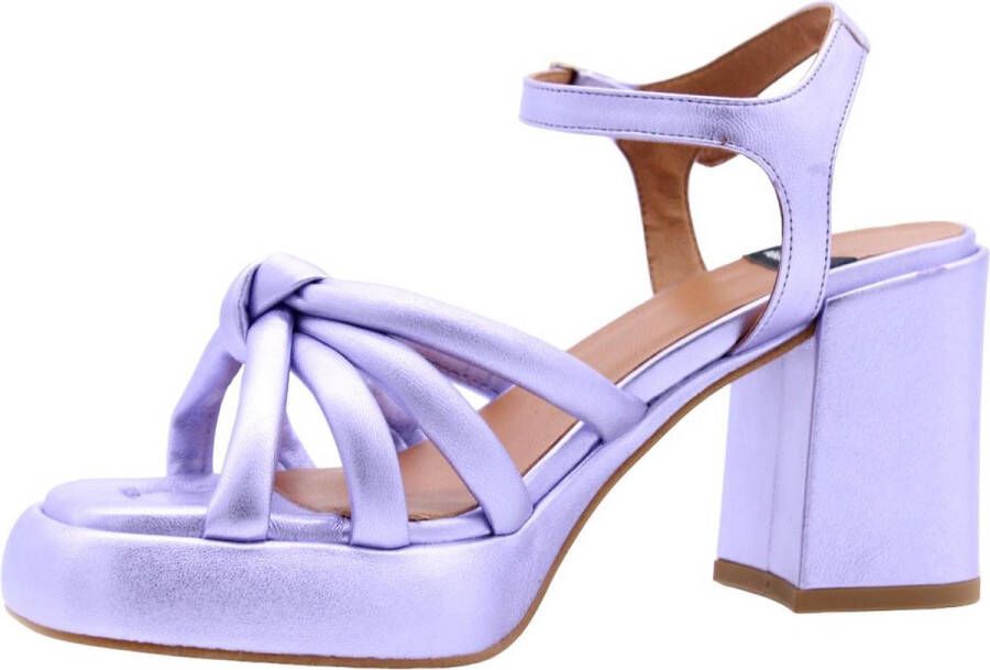 Angel Alarcon Elegant High Heel Sandals Purple Dames - Foto 13