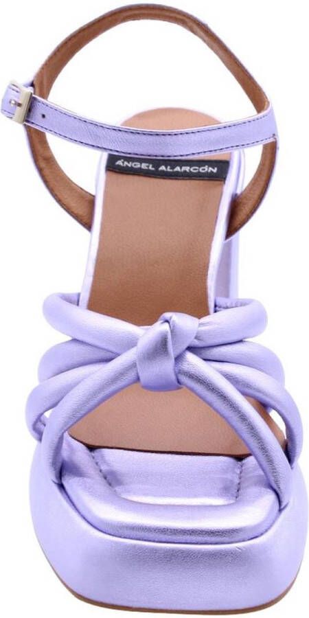 Angel Alarcon Elegant High Heel Sandals Purple Dames - Foto 14