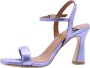 Angel Alarcon Elegant High Heel Sandals Purple Dames - Thumbnail 6
