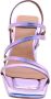 Angel Alarcon Elegant High Heel Sandals Purple Dames - Thumbnail 7