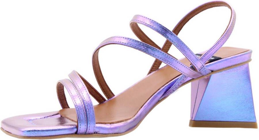 Angel Alarcon Elegant High Heel Sandals Purple Dames - Foto 8