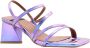 Angel Alarcon Elegant High Heel Sandals Purple Dames - Thumbnail 10