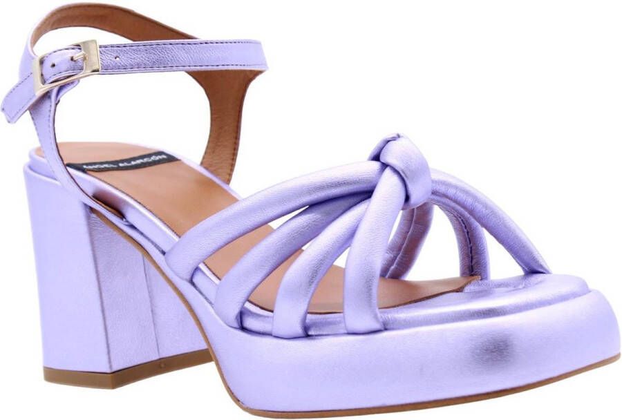 Angel Alarcon Elegant High Heel Sandals Purple Dames - Foto 12