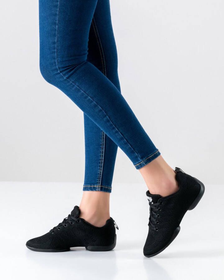 Anna Kern Suny Zwarte Danssneakers Dames 120-bold Salsa Latin Stijldansen