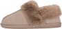 Apollo Dames Instap Pantoffel Vilt Taupe Sloffen - Thumbnail 5
