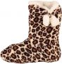 Merkloos Sans marque Dieren luipaardprint hoge sloffen pantoffels voor dames Pluche dierensloffen panterprint - Thumbnail 2