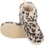 Apollo Hoge sloffen dames Fake Fur Dierenprint Beige Sloffen dames Warme sloffen dames - Thumbnail 5